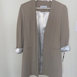 Calvin Klein Creamy Beige Blazer : Size 8